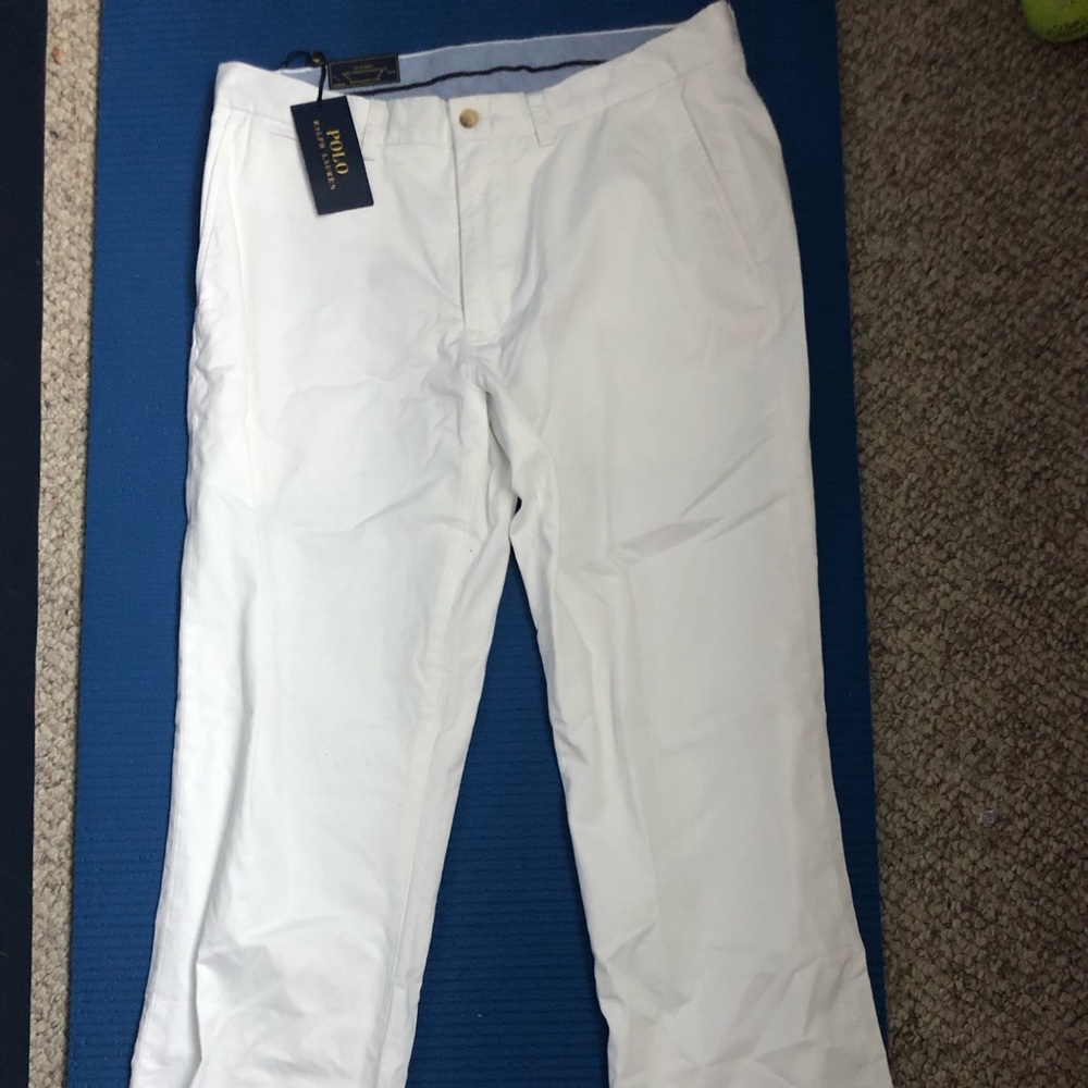 White Polo pants